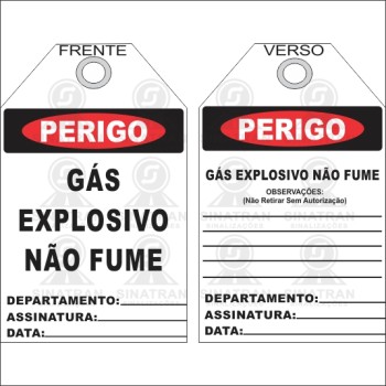 Gás explosivo. Não fume.